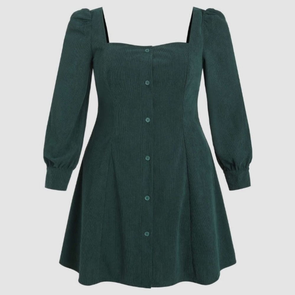 Cider Green Mini Dress